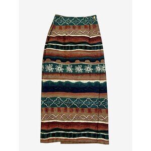 Vts Banjo Womens Wrap Skirt Small runs XS Southwest Design Rodeo Cowgirl Modest